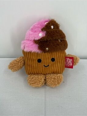 Bum Bumz pink Frosted Cupcake kawaii Plush  Stuffed animal Dessert plushie cute